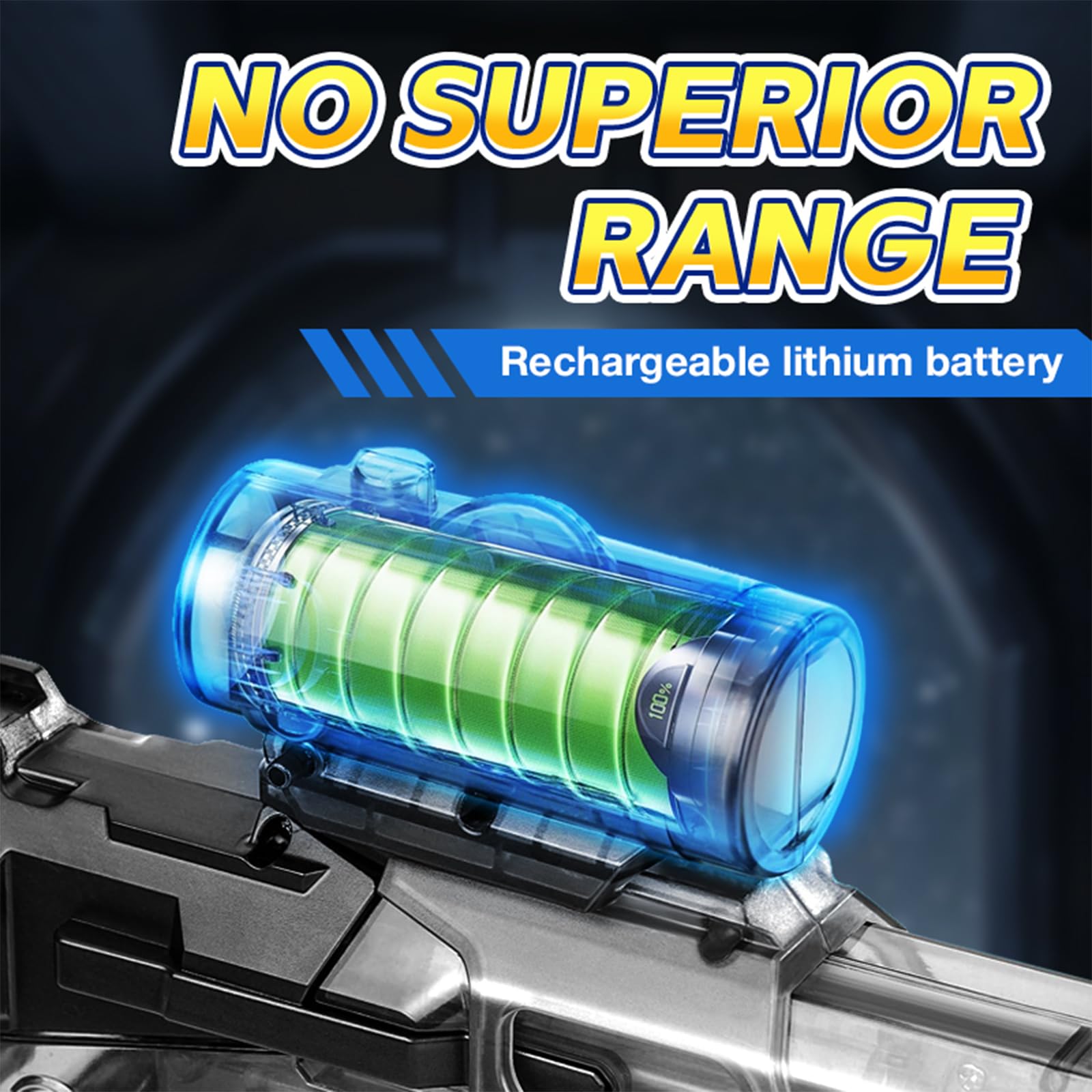 New Electric Water Pistol Automatic Light-Up Silencer Summer Outdoor Battery Water Squirt Gun Toys - Image 5
