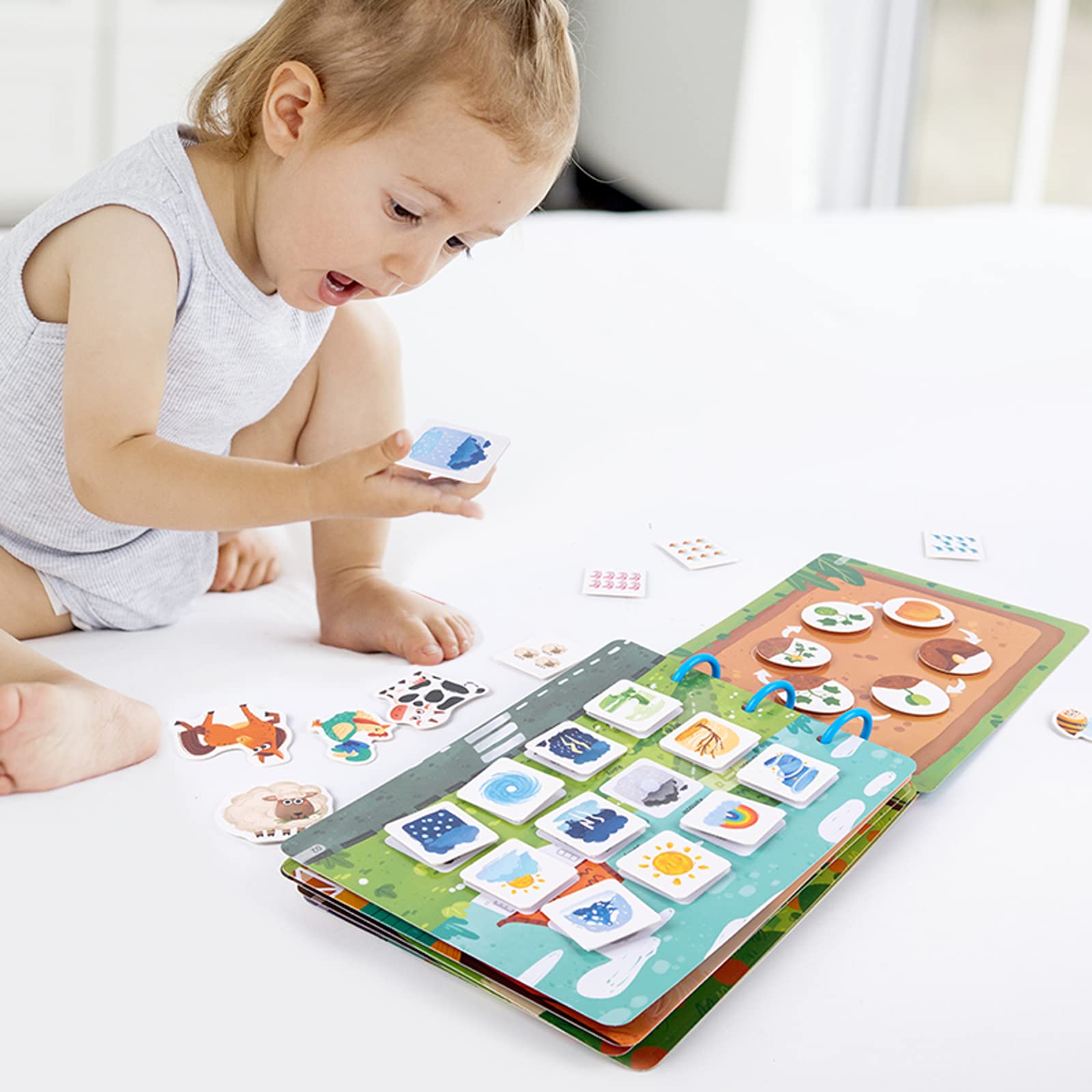 Trending Products New Early Learning Educational Toys Baby Busy Book Activity Farm Montessori Busy Book for Kids - Image 9