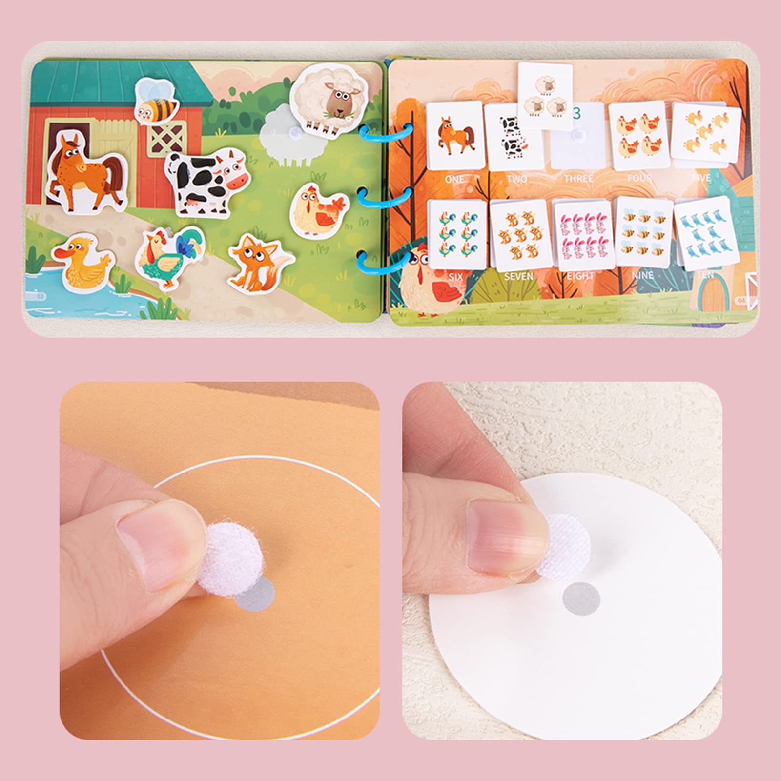 Trending Products New Early Learning Educational Toys Baby Busy Book Activity Farm Montessori Busy Book for Kids - Image 5