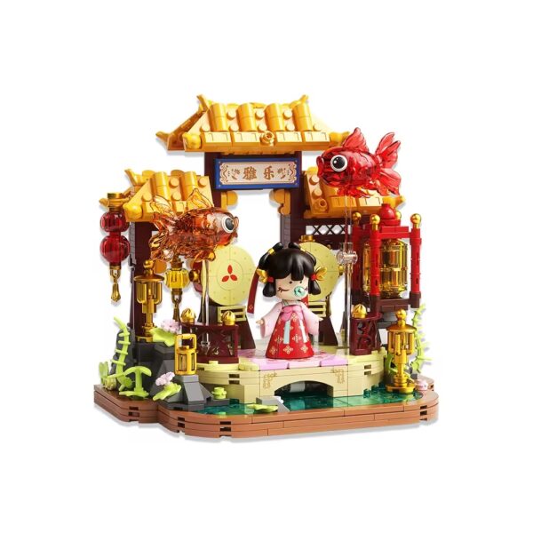 Unisex ABS Plastic Educational Baby Chinese Style Building Block Set Toy Model Birthday Gift Packaged in Box - Image 2
