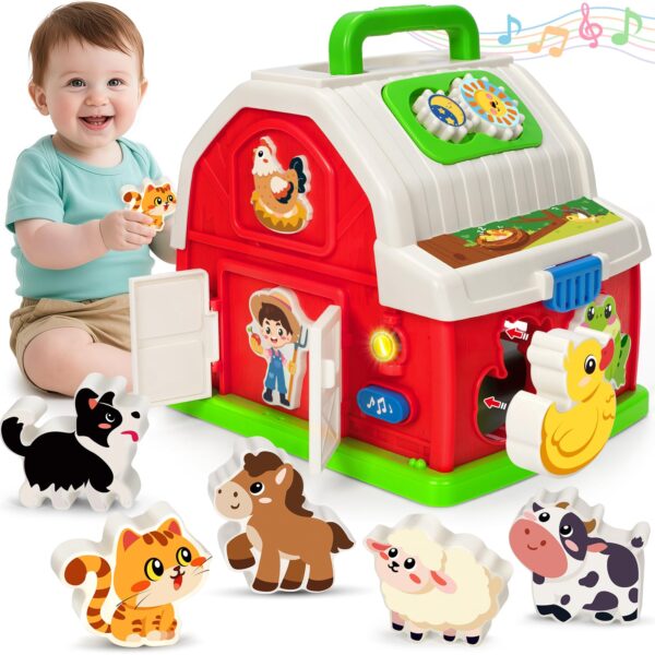 Learning Moving Infant Children’s Plane Elephant Player Doll Kids Music Toys Musical Barn Farm Animal Set - Image 2