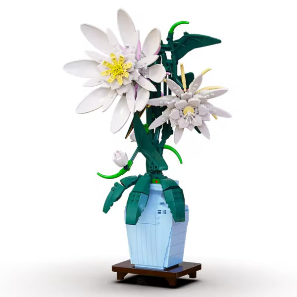 Factory Plastic Flower Bouquet Building Blocks Bricks Set Custom OEM ODM Home Decoration and Toy for Kids - Image 2