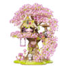 New Arrival Beautiful Building Block Set Cherry Bloom Tree House with Cute Panda Romantic Cherry Tree House Block Set - Image 13