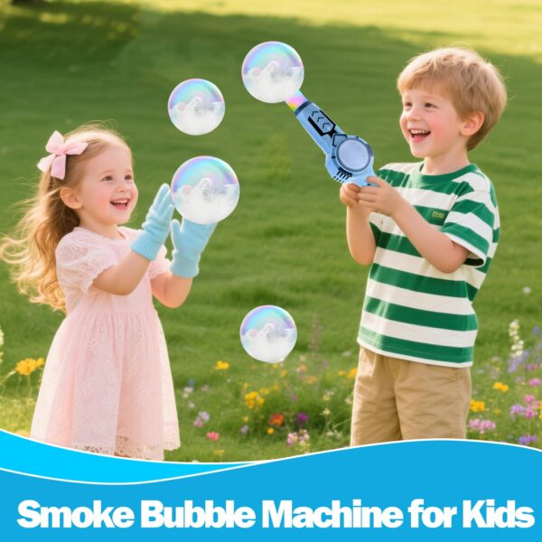Spray Bubble Machine Kids Outdoor Bubble Toys Magic Bubble Gun with Smoke Inside Summer Toys - Image 8