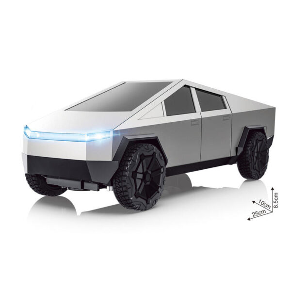 1:24 Cybertruck Pickup Alloy Metal Off-road Vehicles Simulation Sound and Light Car Model - Image 7