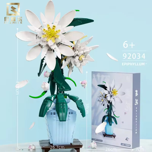 Factory Plastic Flower Bouquet Building Blocks Bricks Set Custom OEM ODM Home Decoration and Toy for Kids - Image 10