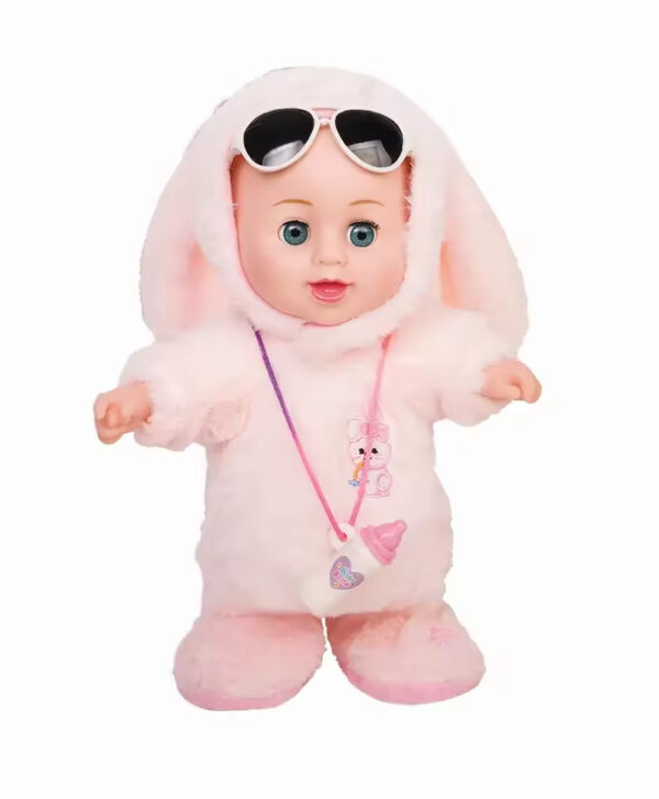 Children Electric Walking Doll Interactive Intelligent Sensing Feeding Bottle Plush Doll Toy - Image 4