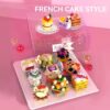 Food Series Afternoon Tea Cake Sweet Dessert Decorative Small Particle Building Block Brick Toy Sets for Children - Image 14