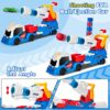 2 in 1Shooting Game Toy Guns Soft Balls Cannonballs Transport Semi Shooting Truck Toy Car with 2 Mini Racing Cars - Image 22