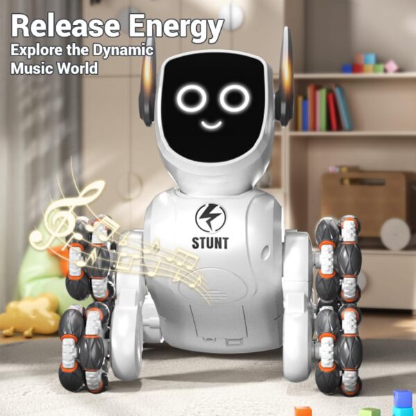 Eight-wheel Multi-function Dual Remote Control Robot Dog Toy Watch Hand Gesture Remote Control RC Stunt Cars - Image 8