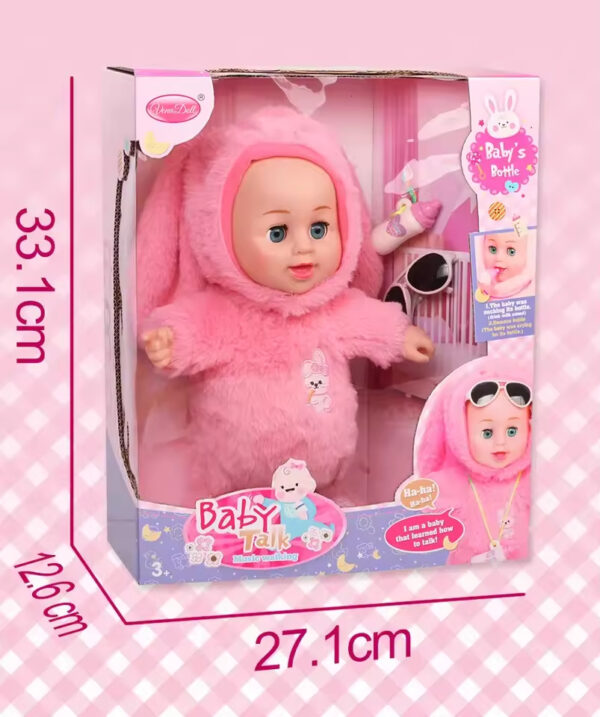 Children Electric Walking Doll Interactive Intelligent Sensing Feeding Bottle Plush Doll Toy - Image 8