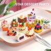Food Series Afternoon Tea Cake Sweet Dessert Decorative Small Particle Building Block Brick Toy Sets for Children - Image 17