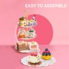 Food Series Afternoon Tea Cake Sweet Dessert Decorative Small Particle Building Block Brick Toy Sets for Children - Image 16