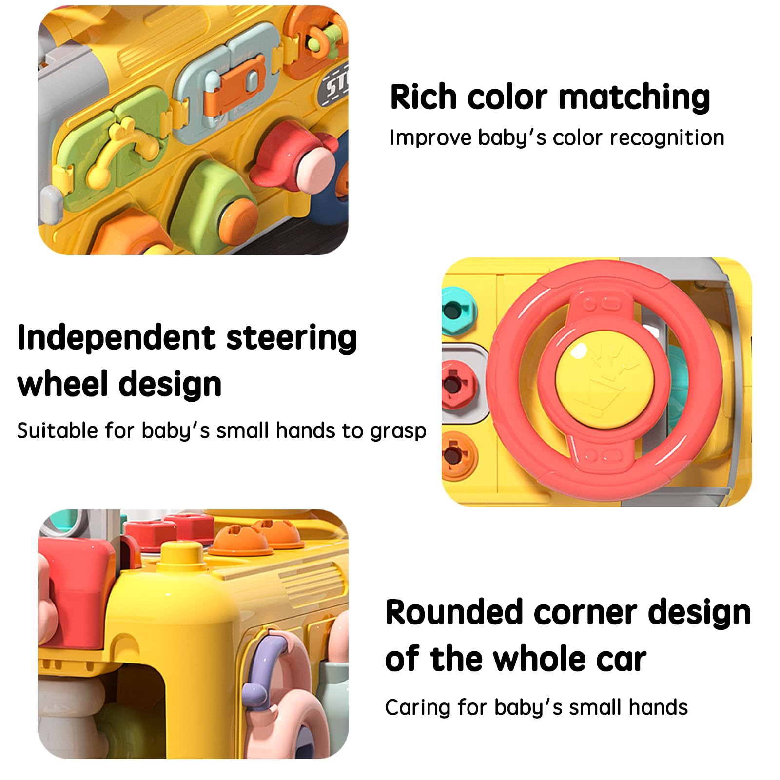 Busy Board Screw Nail Toys Diy Engineering Bus Assembly Disassembly Machinery Educational Screw Toys for Kids - Image 5