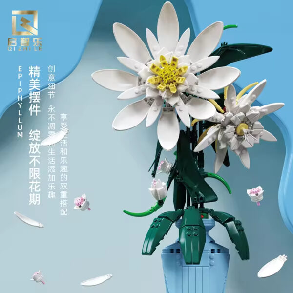 Factory Plastic Flower Bouquet Building Blocks Bricks Set Custom OEM ODM Home Decoration and Toy for Kids - Image 4