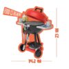 34 Pcs BBQ Play Grill Kitchen Toy Set Barbecue Cooking Play Set With Realistic Light Sound for Kid - Image 21