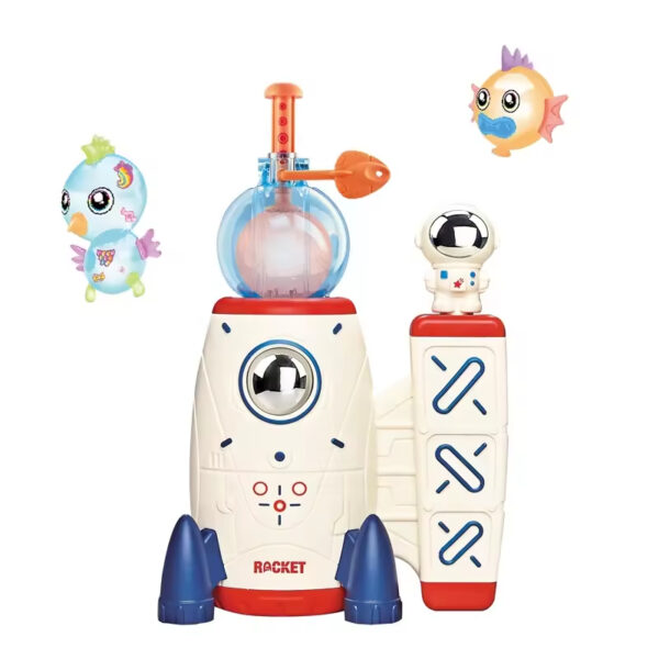 Creative Arts Crafts Diy Toys Space Rocket Magic Balloon Inflator for Kids Birthday Gift with Balloons Accessories - Image 2