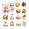 Food Series Afternoon Tea Cake Sweet Dessert Decorative Small Particle Building Block Brick Toy Sets for Children - Image 15