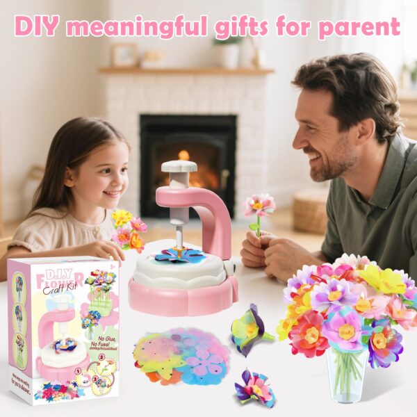 Handmade Fabric Flower Bouquets Toy DIY Flower Craft Kits Build Your Own Bouquet Arts Crafts Toy - Image 4