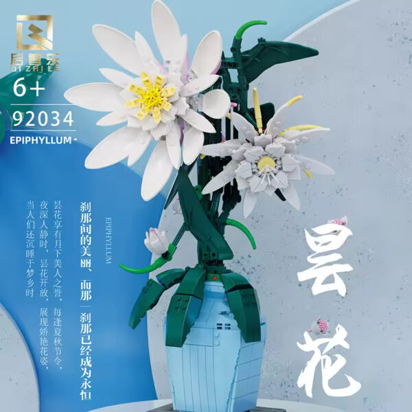 Factory Plastic Flower Bouquet Building Blocks Bricks Set Custom OEM ODM Home Decoration and Toy for Kids - Image 12