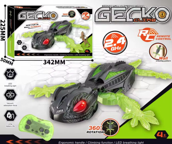 New IR Wall Crawler Gecko Rechargeable Infrared Remote Control Robot Toy Wall Climbing Gecko RC Toy - Image 4
