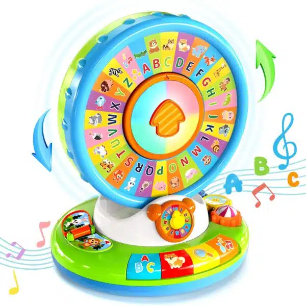 Montessori Baby Interactive Ferris Wheel Spin and Sing Alphabet Zoo Educational Toys for Kids Learning - Image 6