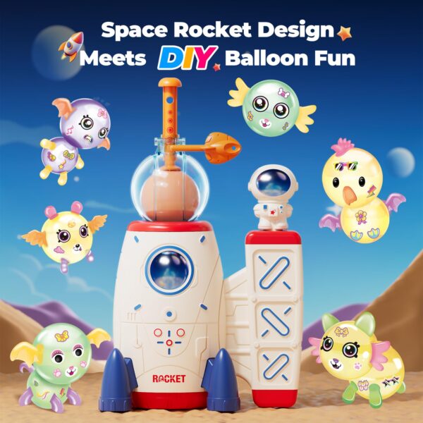 Creative Arts Crafts DIY Space Magic Balloon Craft Kit for Kids Birthday Gift with Balloons Accessories - Image 10