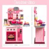 Multifunction Kids Role Pretend Play Cooking Game Toys Lighting Music Kitchen Toy Set - Image 17