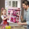 Multifunction Kids Role Pretend Play Cooking Game Toys Lighting Music Kitchen Toy Set - Image 15
