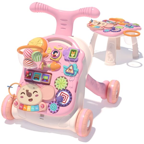Multifunctional Baby Learning Walker Infant Push Stroller Car Activity Center 3 in 1 Baby Walker - Image 2