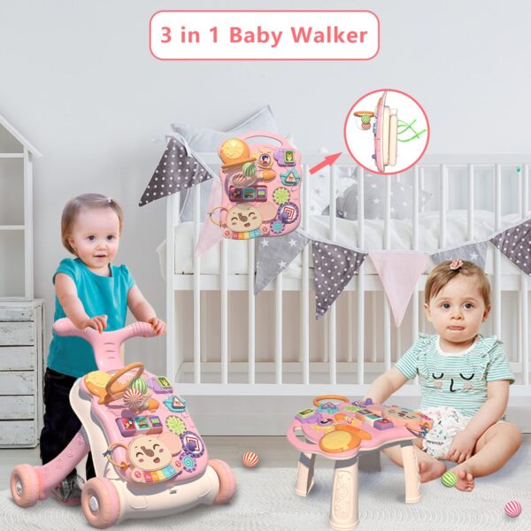 Multifunctional Baby Learning Walker Infant Push Stroller Car Activity Center 3 in 1 Baby Walker - Image 14