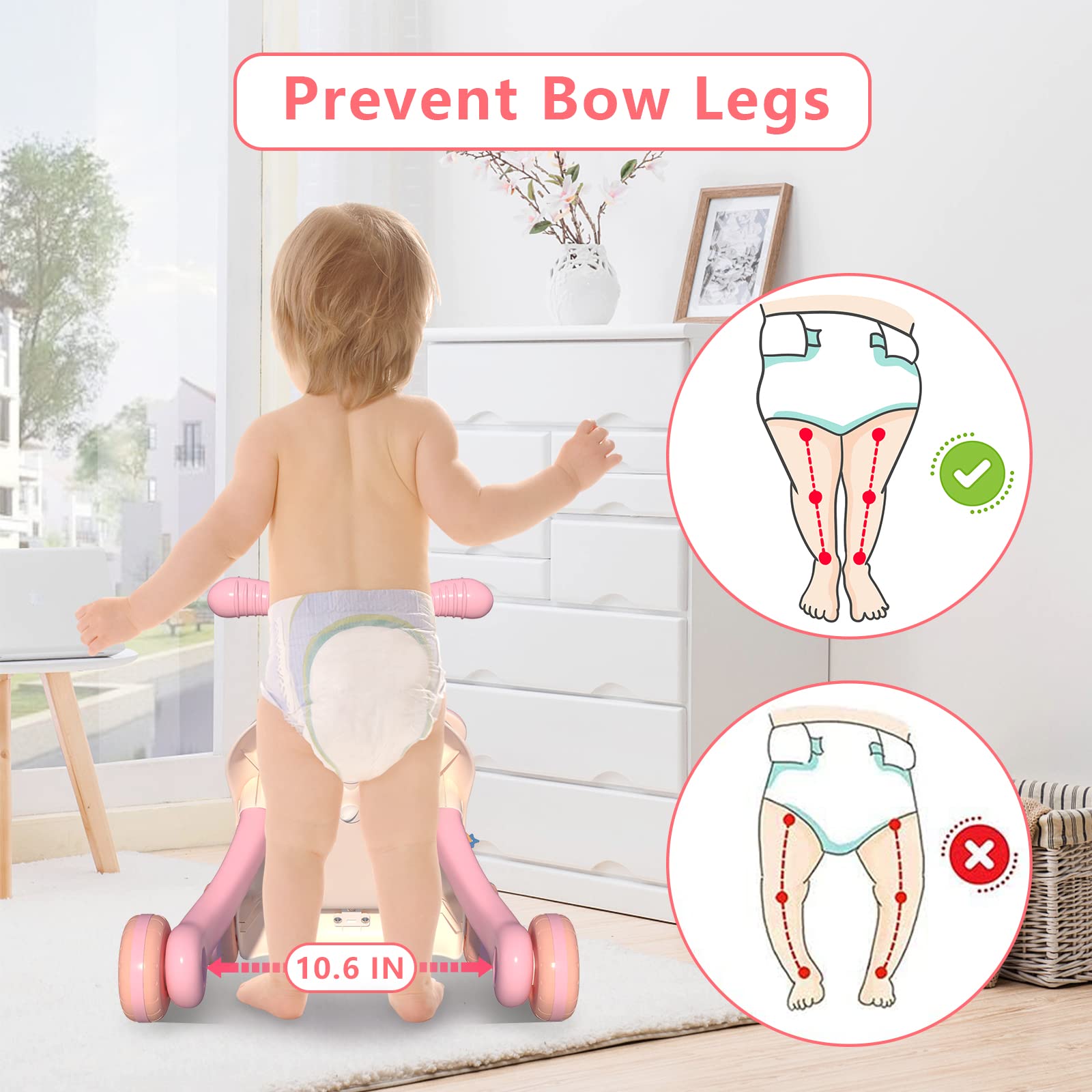 Multifunctional Baby Learning Walker Infant Push Stroller Car Activity Center 3 in 1 Baby Walker - Image 7