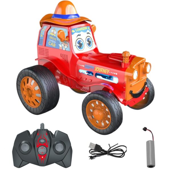 New 2.4G Crazy Stunt Jumping Car Funny Electric Remote Control Stunt Dancing Toy Car With Music Light - Image 2