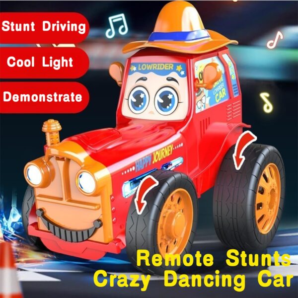 New 2.4G Crazy Stunt Jumping Car Funny Electric Remote Control Stunt Dancing Toy Car With Music Light - Image 8