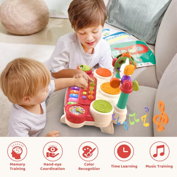 Musical Rabbit Piano Toy Early Education Instrument Plastic Animal Sound Electronic Piano Toy - Image 10