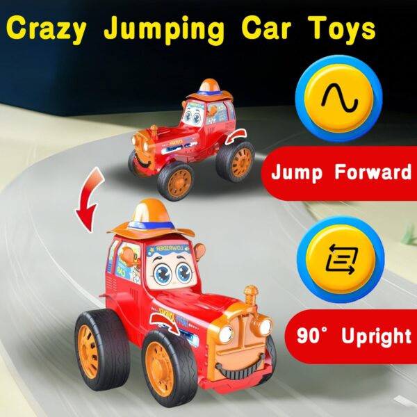 New 2.4G Crazy Stunt Jumping Car Funny Electric Remote Control Stunt Dancing Toy Car With Music Light - Image 6