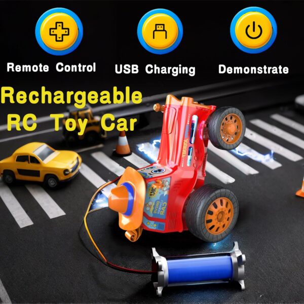 New 2.4G Crazy Stunt Jumping Car Funny Electric Remote Control Stunt Dancing Toy Car With Music Light - Image 4