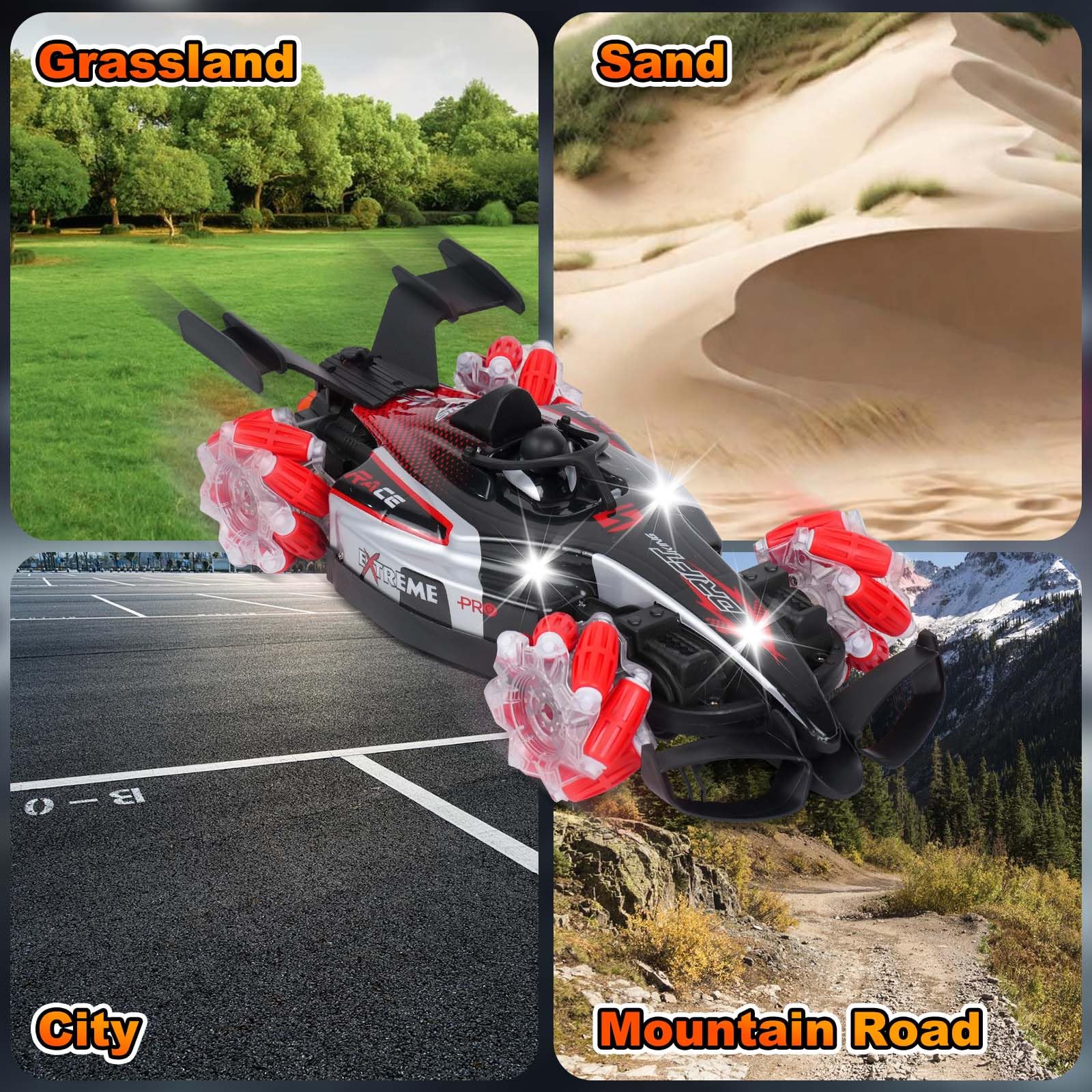 1:12 Scale 2.4GHz Remote Control Car Racing Drift 360 Rotating With Light Sound Spray Rc Stunt Car Toys - Image 5