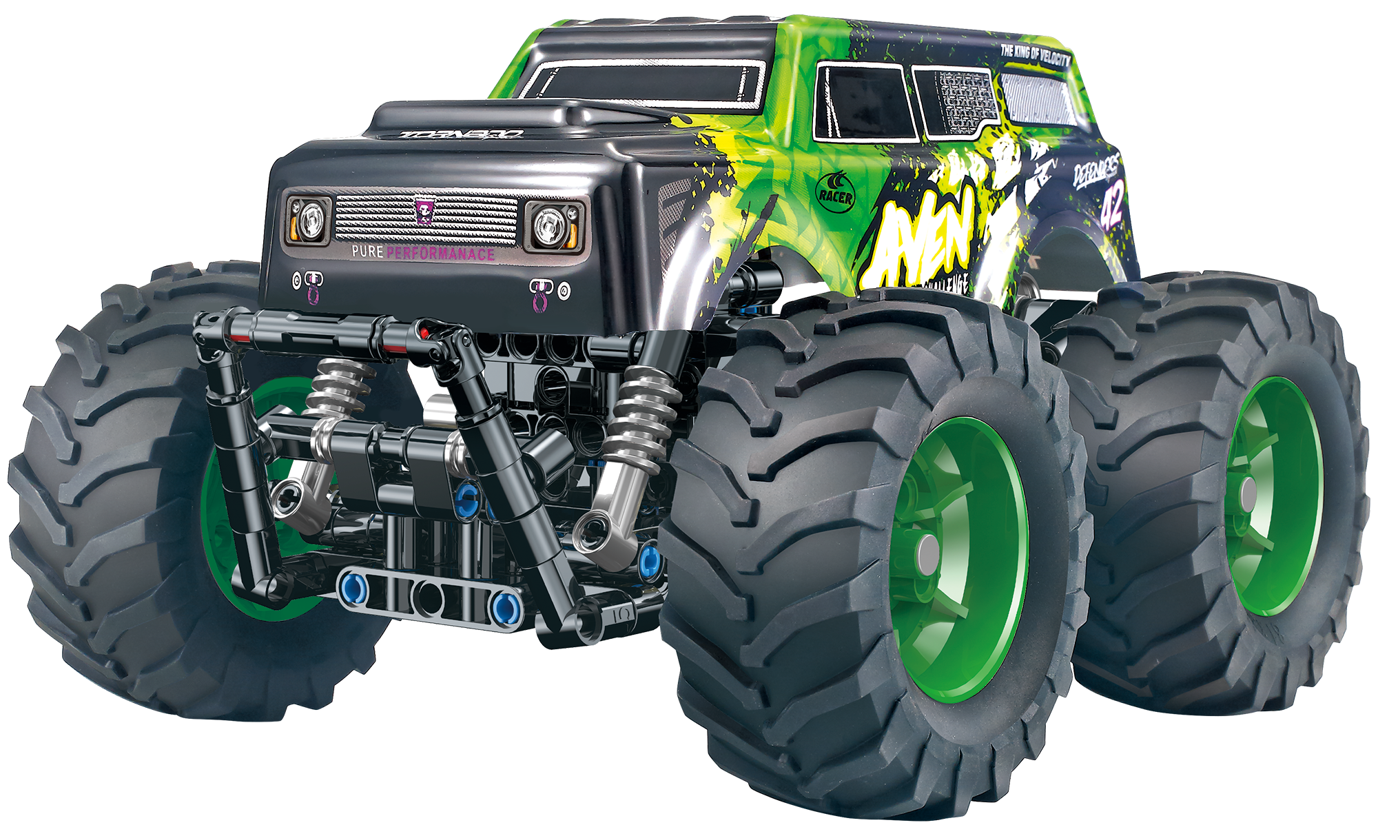 Big Foot RC Off-Road Climbing Building Block Toy Car - Image 4
