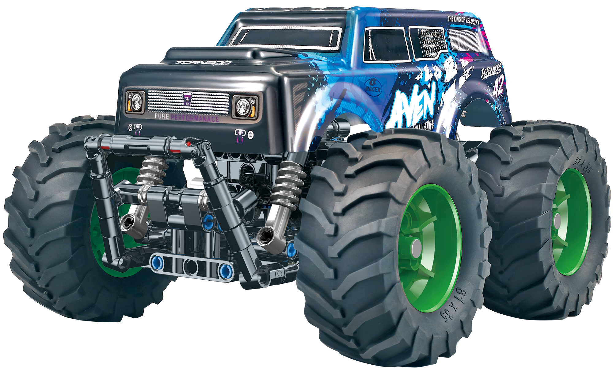 Big Foot RC Off-Road Climbing Building Block Toy Car - Image 6