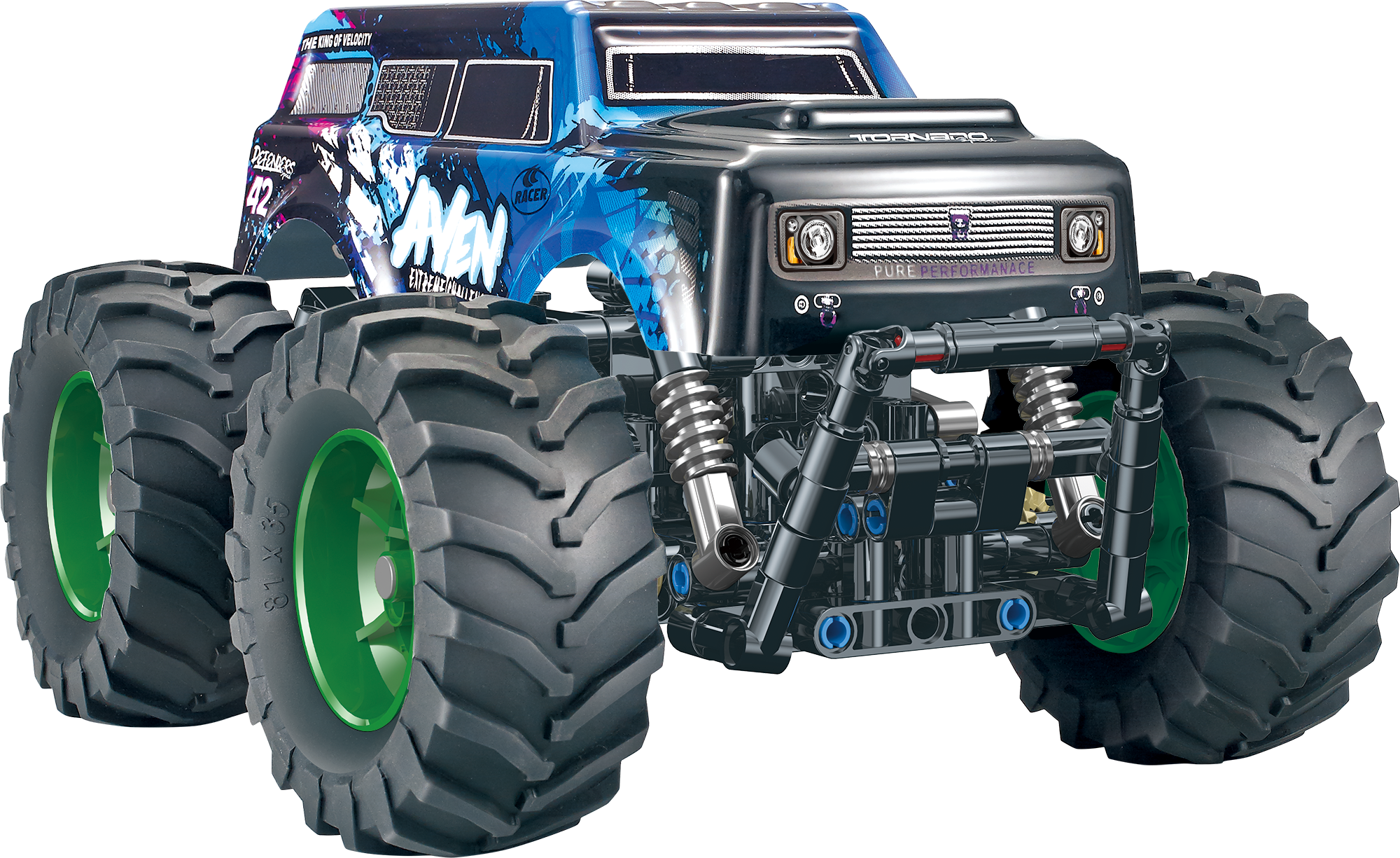 Big Foot RC Off-Road Climbing Building Block Toy Car - Image 8