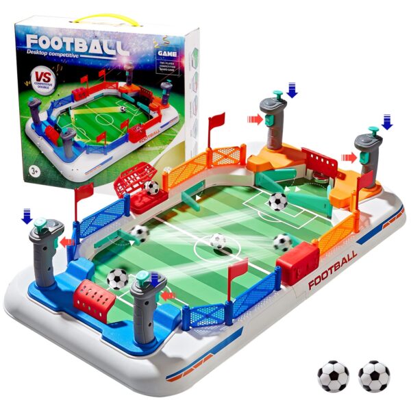 Battle Football Interactive Desktop Mini Soccer Table Game Plastic Interactive Football Field for Kids and Adults - Image 2