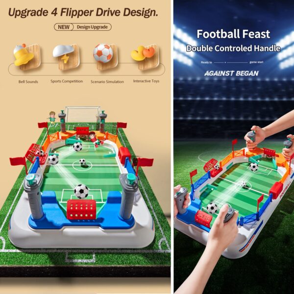 Battle Football Interactive Desktop Mini Soccer Table Game Plastic Interactive Football Field for Kids and Adults - Image 10