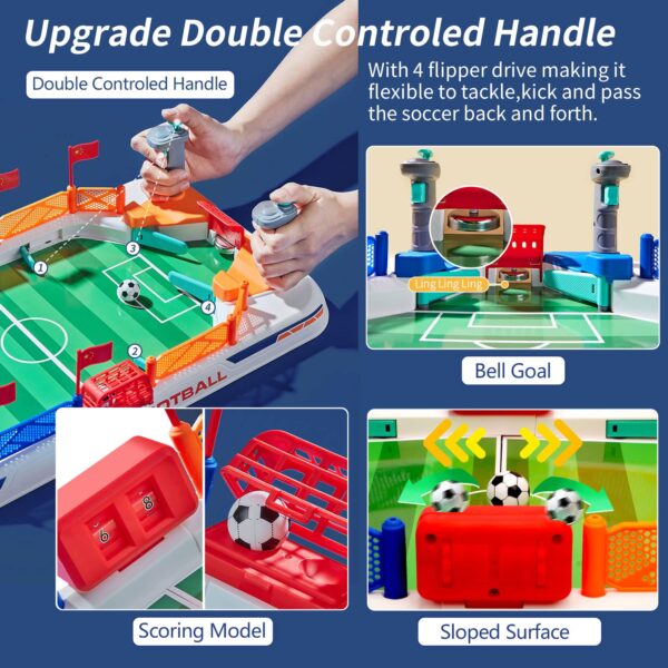 Battle Football Interactive Desktop Mini Soccer Table Game Plastic Interactive Football Field for Kids and Adults - Image 8