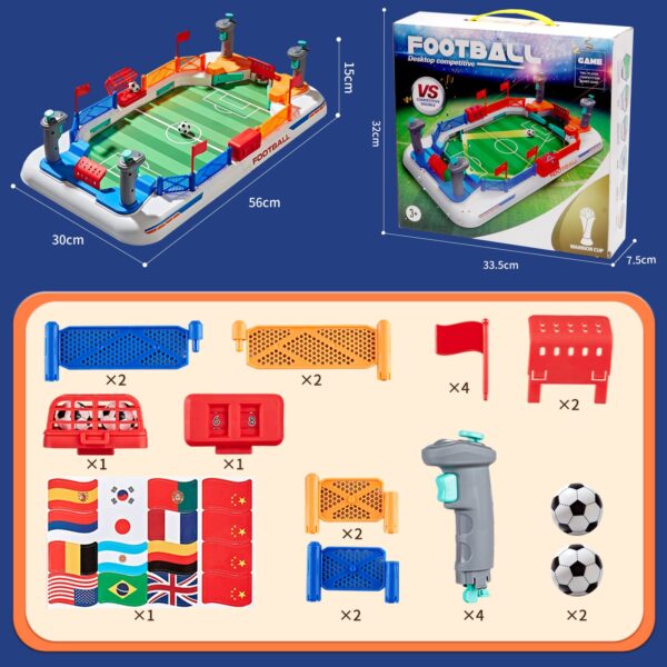 Battle Football Interactive Desktop Mini Soccer Table Game Plastic Interactive Football Field for Kids and Adults - Image 6