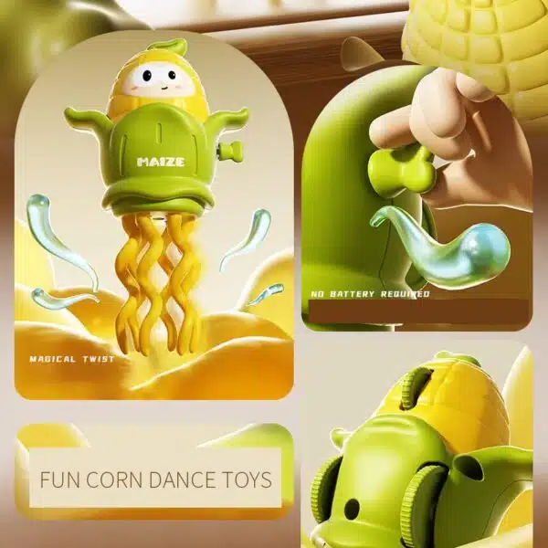 On-Chain Children’s Wind-Up Toys Dancing Corn Moving Magic Dancing Corn Fun Early Educational Baby Crawling Toys - Image 6