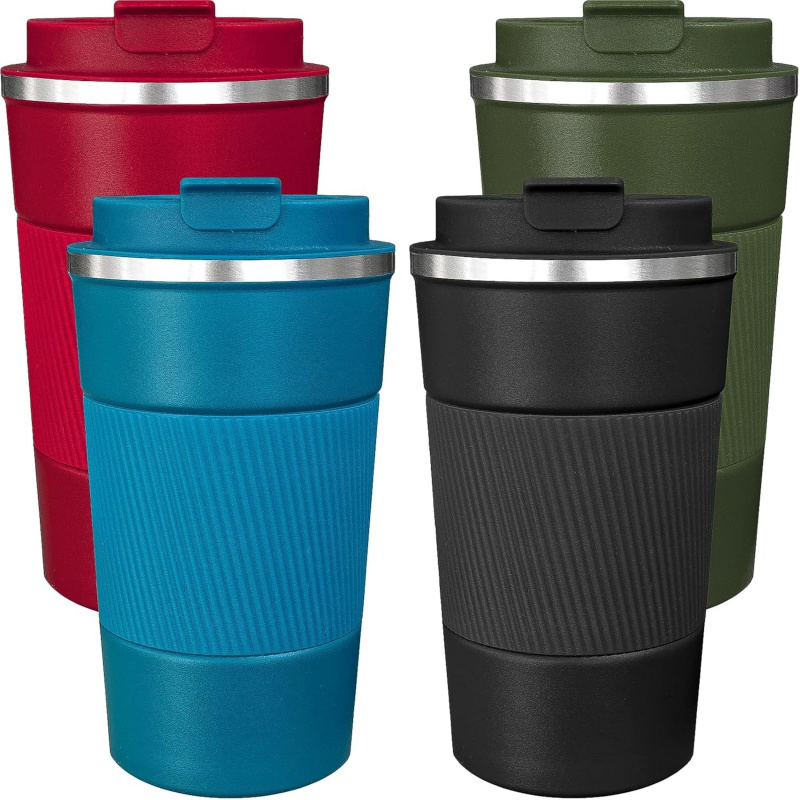 4 Pack Insulated Coffee Mug with Lid 12oz - Image 6