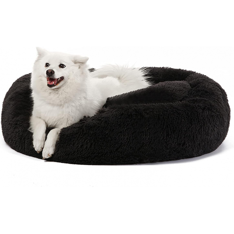 Small Dog Bed, Calming Soft Anti-Anxiety Donut Cat Bed - Image 11