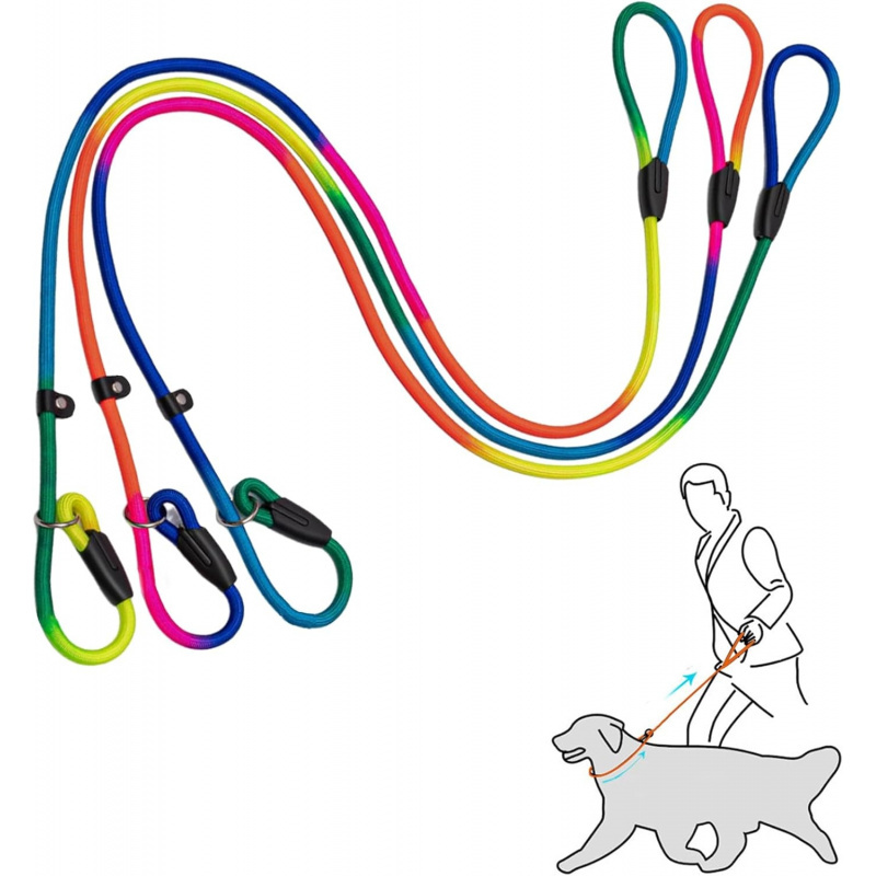Slip Lead Leash 5FT Nylon Soft Dog Leash Slip - Image 5